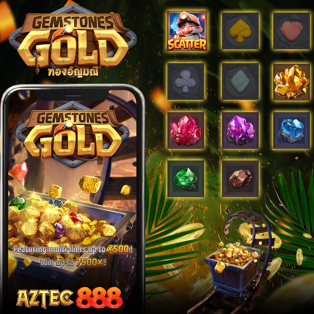 Gemstones Gold Aztec888